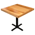 Industrial Series Reclaimed Look Wood Table Top with Drop Edge