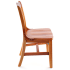 Premium US Made School House Wood Chair - Cherry Finish with a Wood Seat 