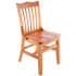 Premium US Made School House Wood Chair - Cherry Finish with a Wood Seat