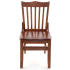 Premium US Made School House Wood Chair - Walnut Finish with a Wood Seat