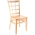 Premium US Made Window Back Wood Chair - Natural Finish with a Wood Seat