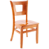Duna Wood Restaurant Chair - Cherry Finish with a Wood Seat