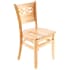 Premium US Made Leonardo Wood Chair - Natural Finish with a Wood Seat