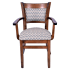 Premium Padded Back Wood Chair with Arms