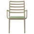 Ladder Back Ernest Aluminum Arm Chair