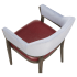 Odette Aluminum Arm Chair