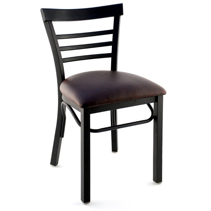 Rounded Ladder Back Metal Restaurant Chair