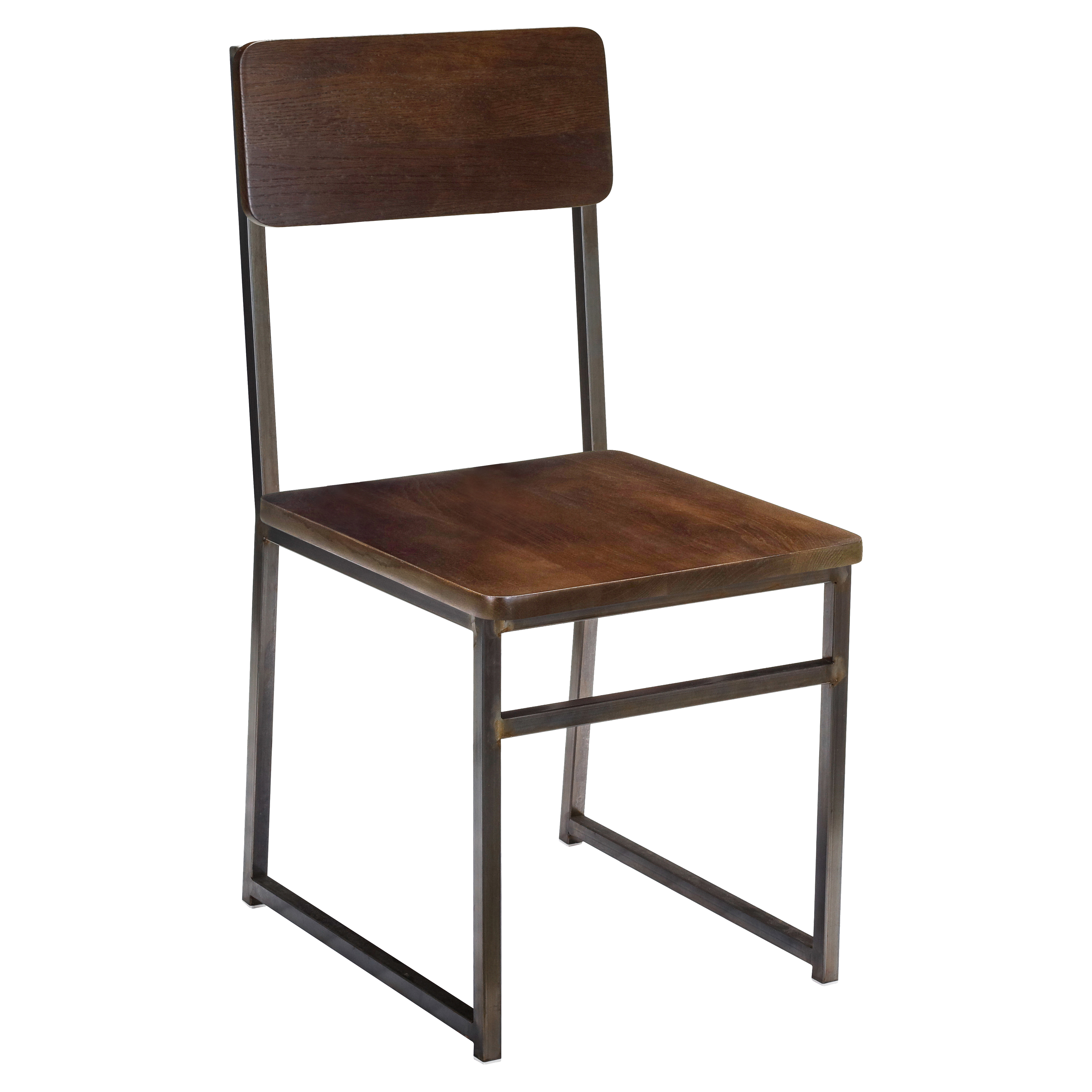 Metal and wood chairs deals
