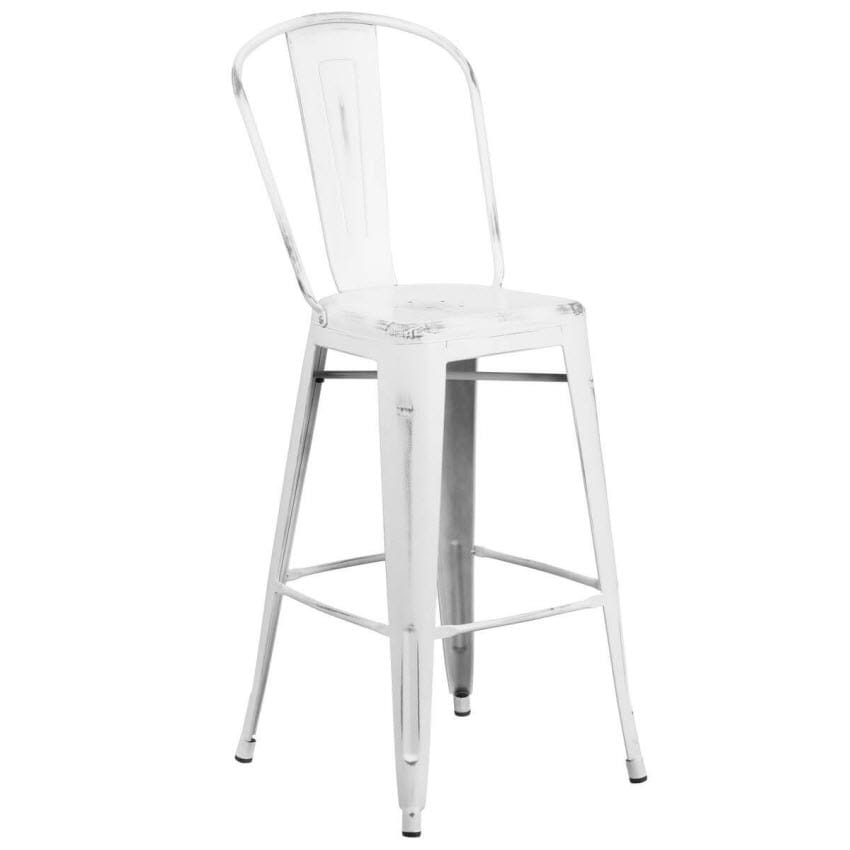 Distressed white counter stools outlet