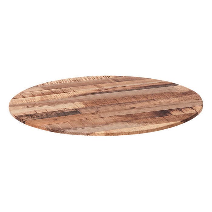 Outdoor Resin Table Top In Natural Finish, Round Exterior Table Tops