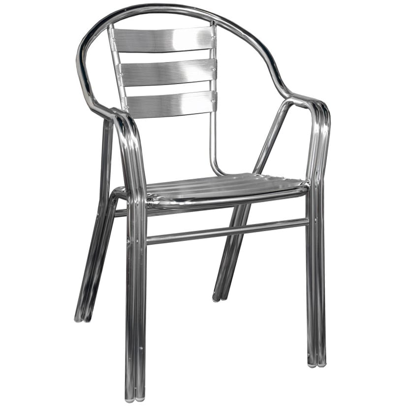 Double All Aluminum Outdoor Chair, Lightweight Aluminum Patio Chairs
