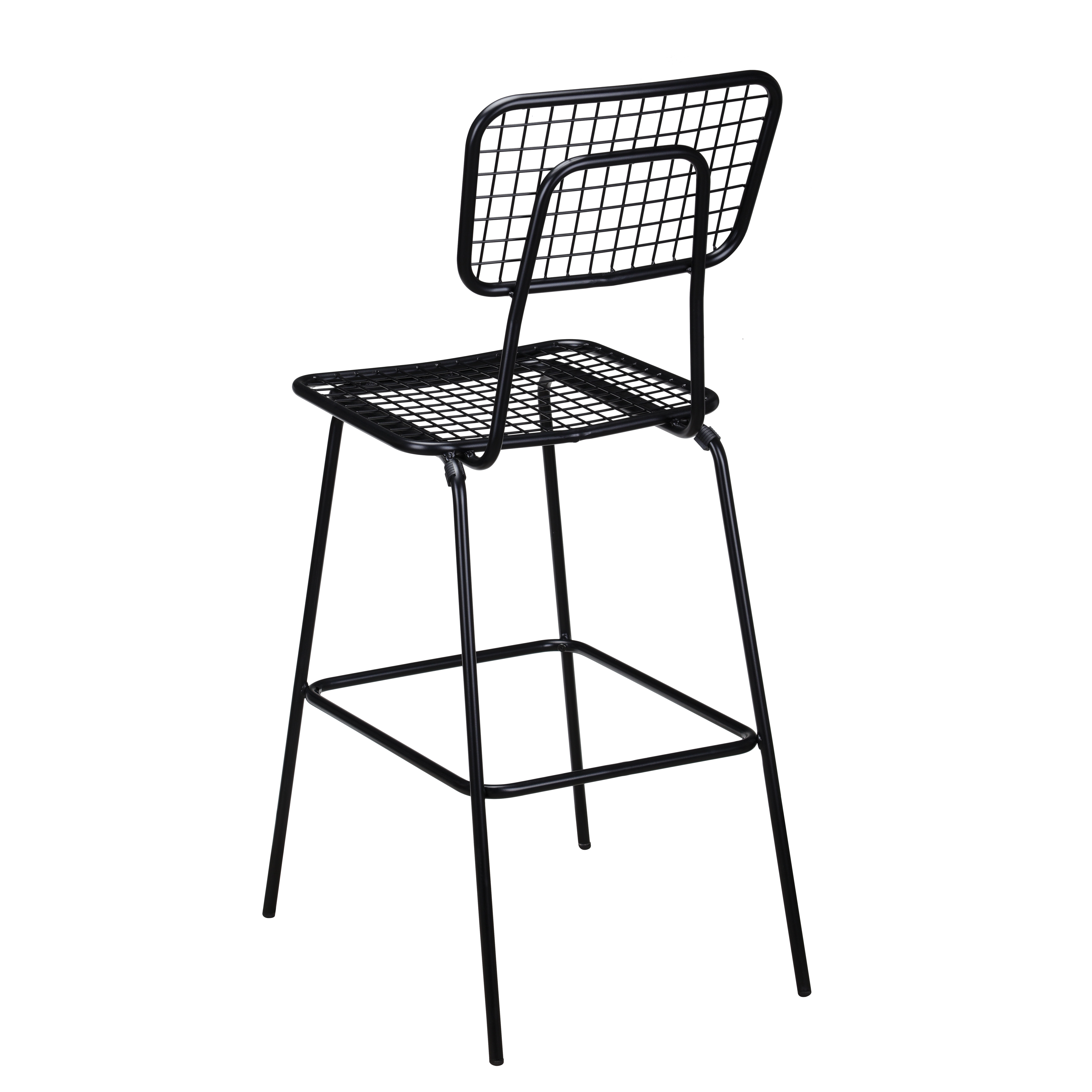 Black Ollie Outdoor Bar Stool