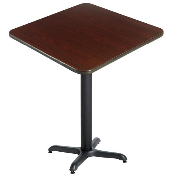 36" Round Bar Height Restaurant Table with Black or Mahogany Laminate Top 