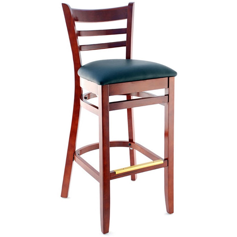 Premium Us Made Ladder Back Bar Stool, How To Make Wooden Bar Stools With Backs