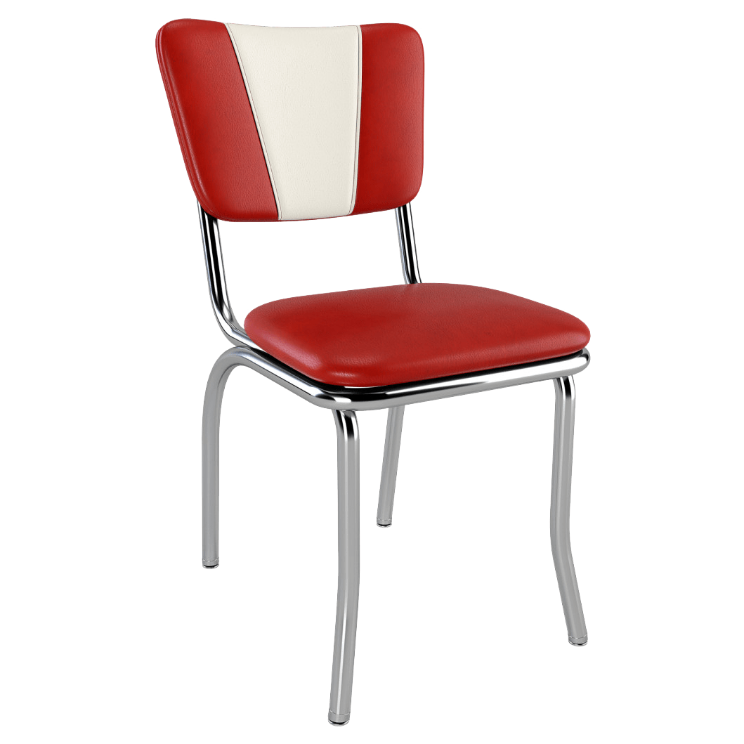 ビンテージ レトロ 50's デザイン Vチェア アメリカン ダイナー エナメル V Shape Metal Diner Chair