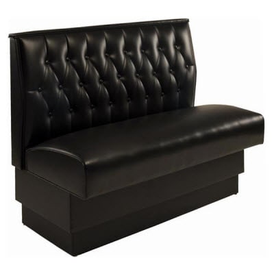 button tufted restaurant booth
