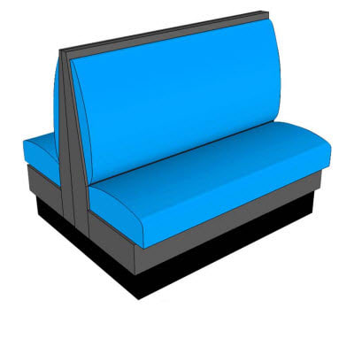 Double restaurant booth