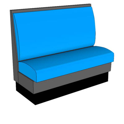 Single restaurant booth